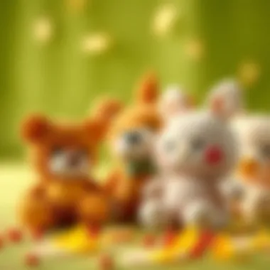 Soft plush toys promoting imaginative play