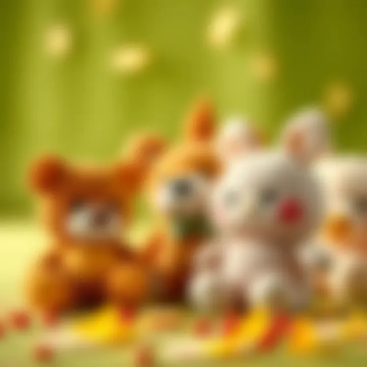 Soft plush toys promoting imaginative play