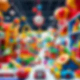 A vibrant display of educational toys at Akasya AVM.