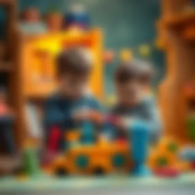 Children Engaged in AkeDo Play Children engaged in play with AkeDo toy set