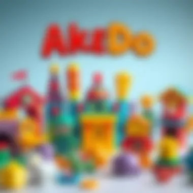 Colorful AkeDo Toy Set Colorful AkeDo toy set pieces displaying creativity