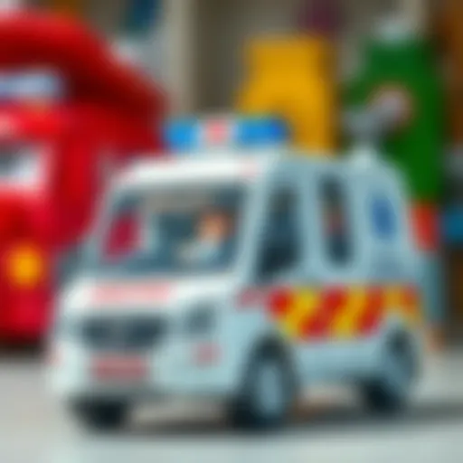 A colorful ambulance toy promoting imaginative play