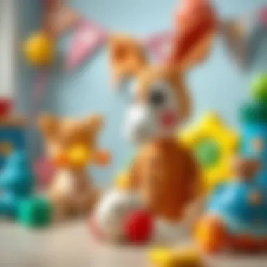 A collection of age-appropriate toys for preschoolers.