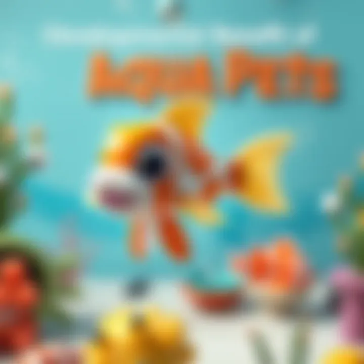 Infographic highlighting the developmental benefits of aqua pets