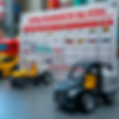 An overview of safety standards for toy cars displayed on a chart.