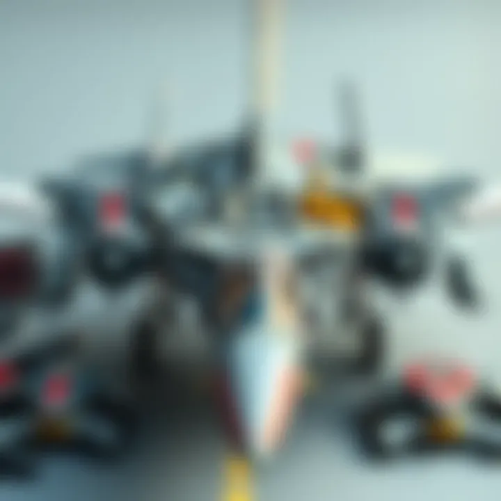 Components of Military Aircraft Cutaway diagram showing military aircraft components