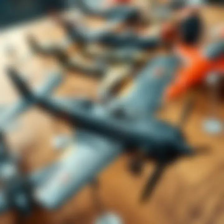 Evolution of Military Aircraft Historical military aircraft showcasing evolution over decades