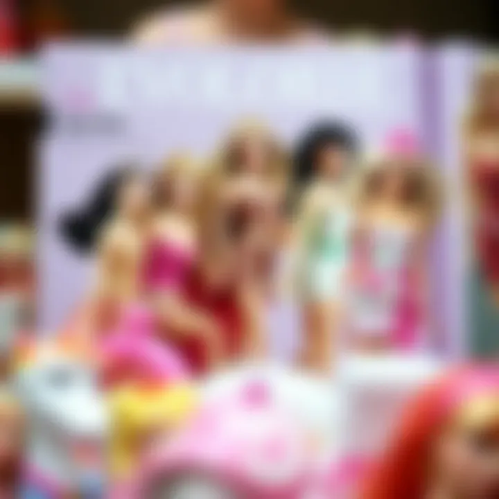 The Evolution of Barbie A collage illustrating Barbie's evolution through the decades.