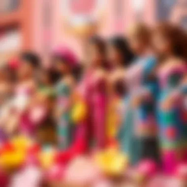 Celebrating Diversity: Barbie's Influence in Istanbul Barbie dolls showcasing cultural diversity inspired by Istanbul