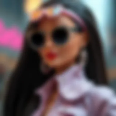 Modern Fashion Barbie A modern reinterpretation of Barbie featuring contemporary fashion.