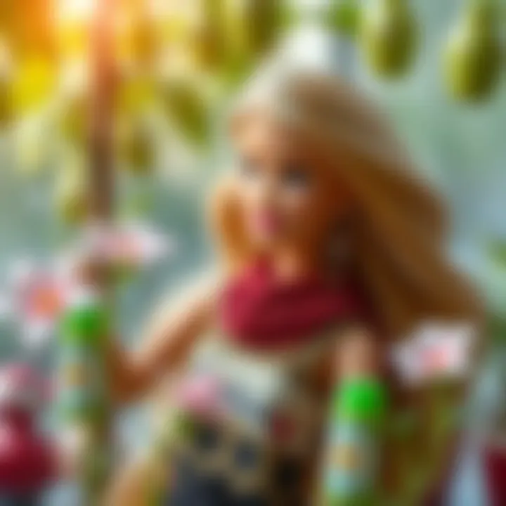 Sustainable Vision of Barbie An artistic representation of Barbie in a sustainable environment.