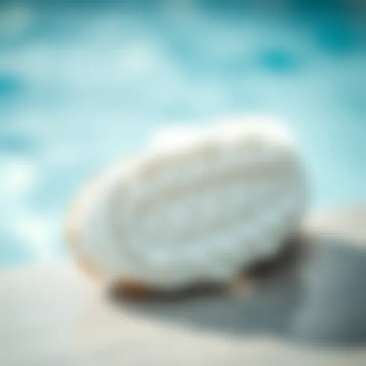 Close-up of the sole of a baby pool shoe showing grip