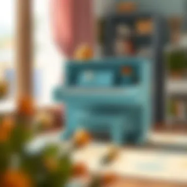 Parents selecting the right baby piano for their child