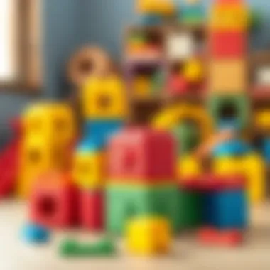 Colorful building blocks for cognitive development