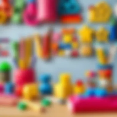 Creative art supplies encouraging fine motor skills