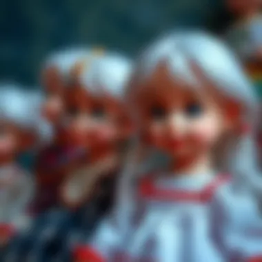 Cultural Representation in White-Haired Dolls Cultural representation through white-haired dolls.
