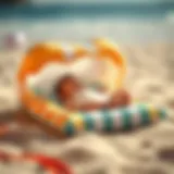 Stylish beach mattress for infants providing comfort