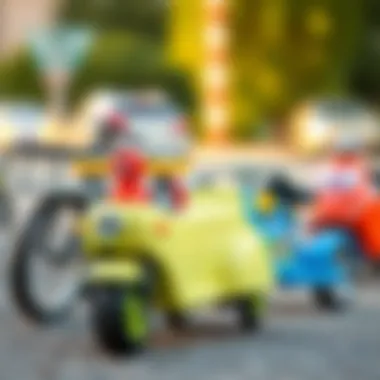 A variety of bicycle car models suitable for different age groups