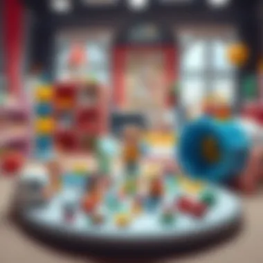 Playtime setup showcasing interactive and engaging toys