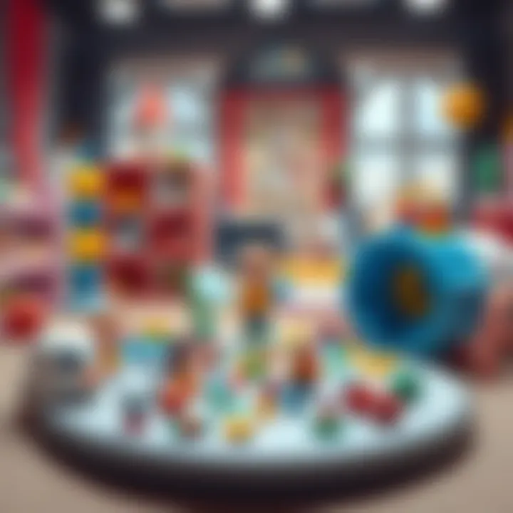 Playtime setup showcasing interactive and engaging toys
