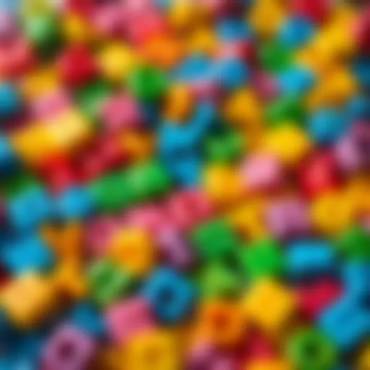 Vibrant Collection of Letter Beads A collection of different letter beads in vibrant colors