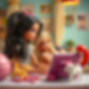 An educational play session featuring Bratz dolls