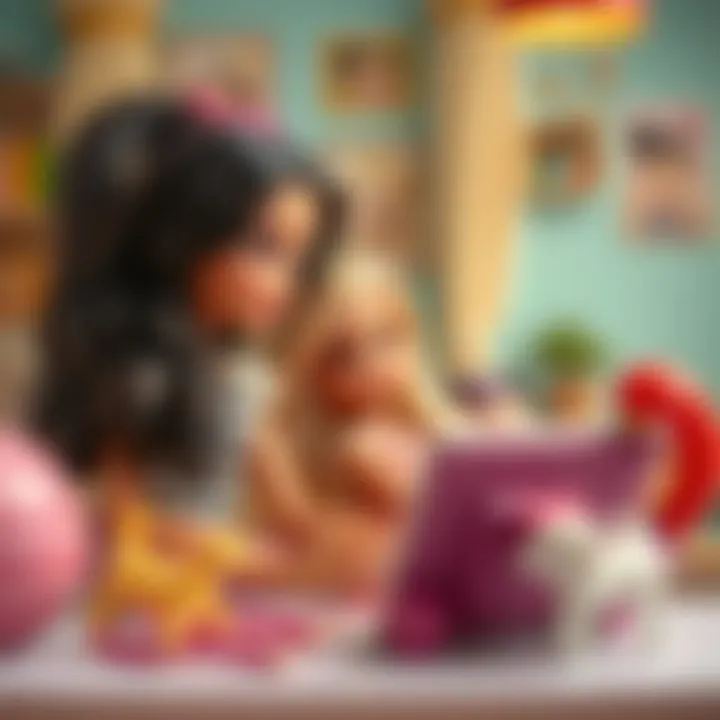 An educational play session featuring Bratz dolls