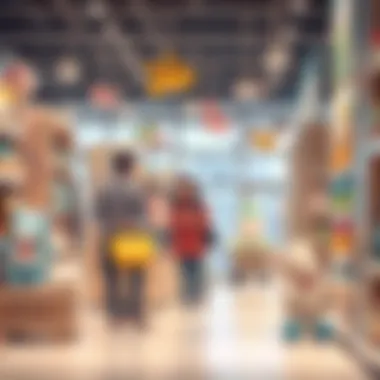 A cozy shopping environment for parents in a baby store