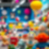 A vibrant display of baby products in a Cevahir Bebek store