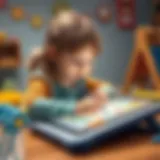 Innovative writing tablet for children enhancing learning