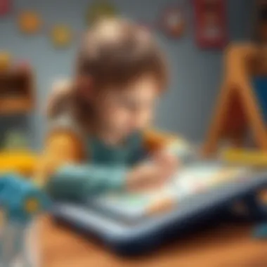 Innovative writing tablet for children enhancing learning