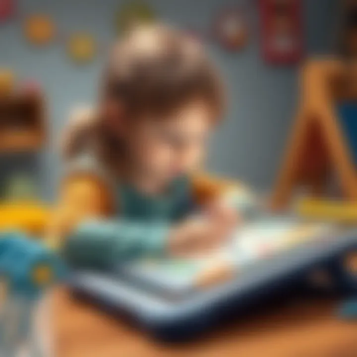 Innovative writing tablet for children enhancing learning