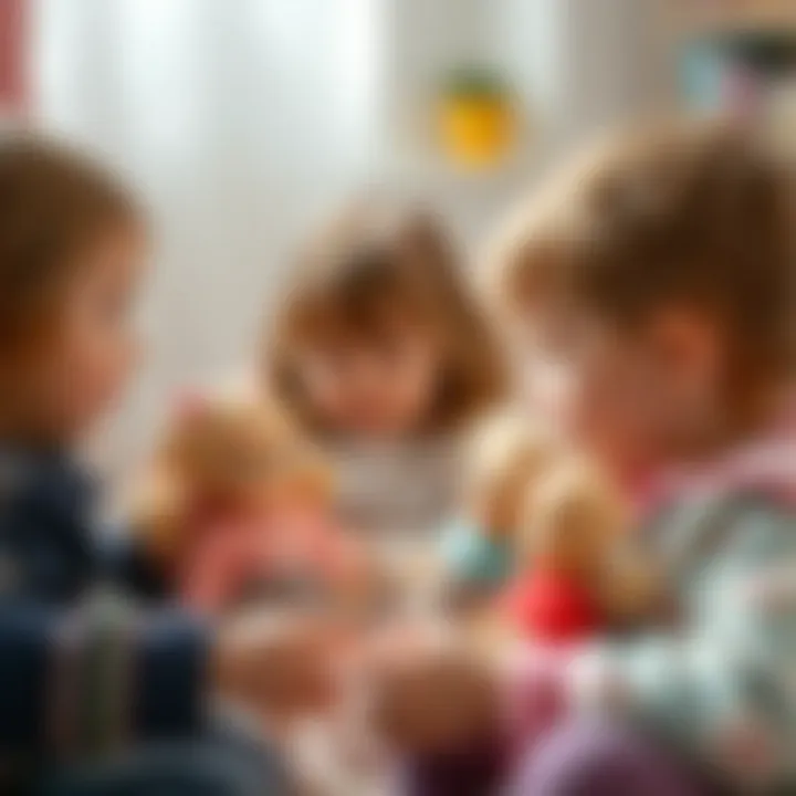 Children engaging with Cicciobello dolls