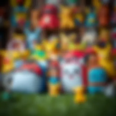 Diverse Pokemon Bag Collection A collection of various Pokemon bags displayed aesthetically