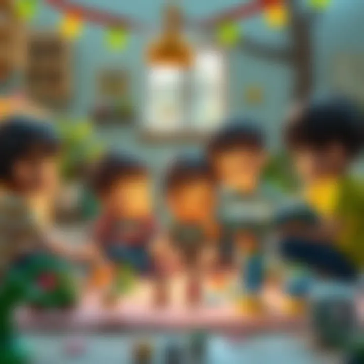 Kids engaging in a storytelling session, enhancing creativity