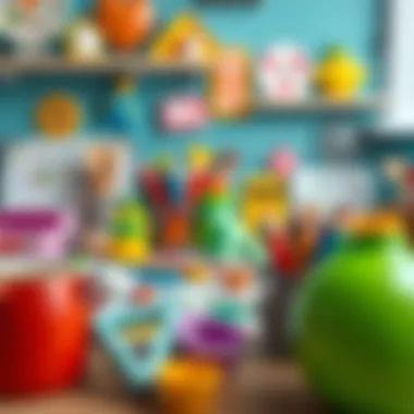 Creative art supplies for young children