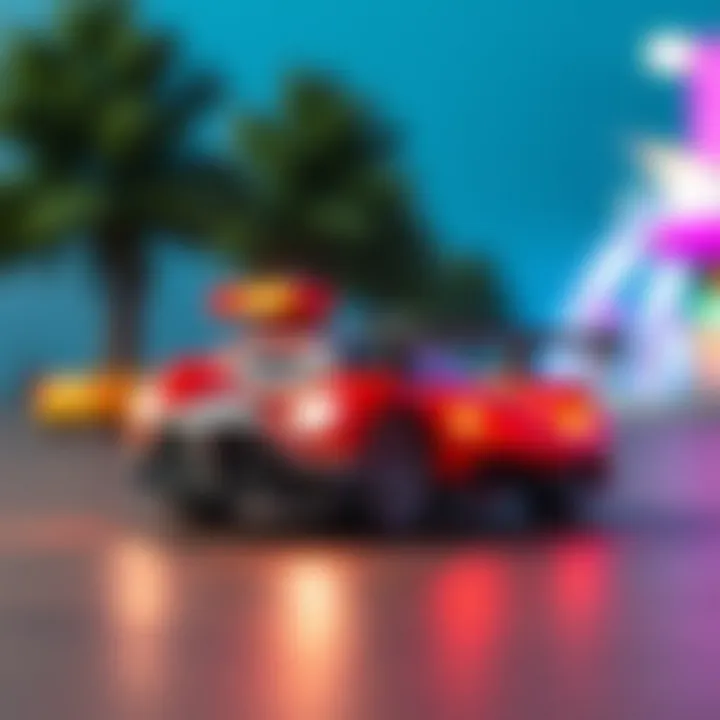 The Artistic Design of Personality Car Games Illustration of design elements in personality car games