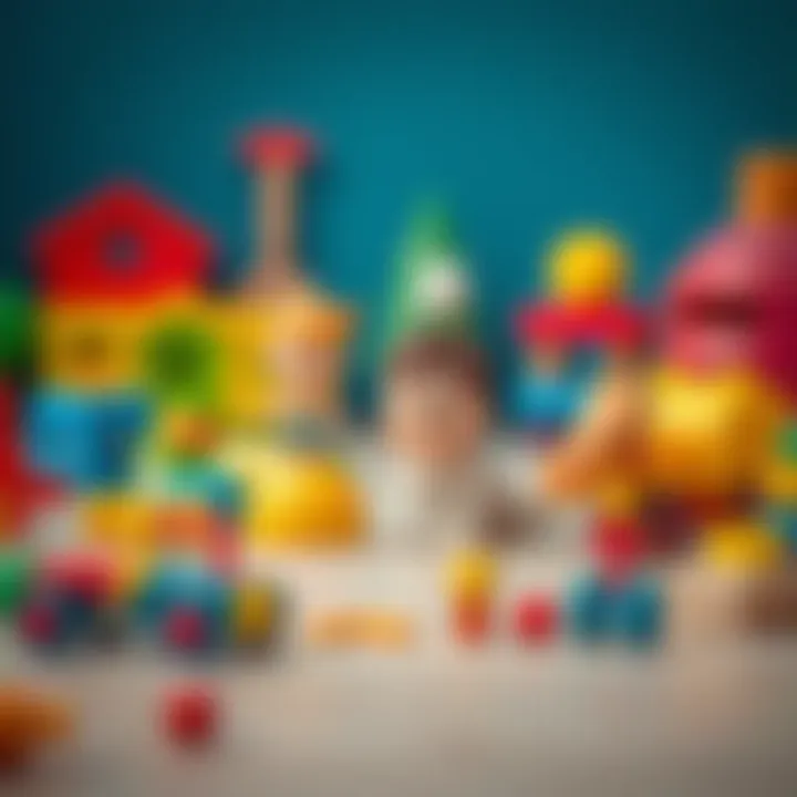 Variety of developmental toys aiding in motor skills