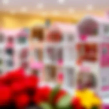 Diverse Designs of Barbie Dollhouses Different design options of Barbie dollhouses on display