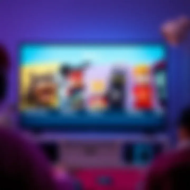 Popular Disney Plus original series displayed on a screen