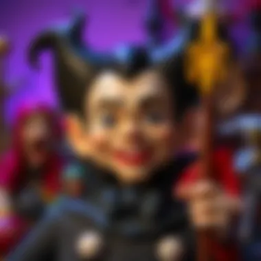 A depiction of the influence of Disney's villains on children's imagination
