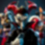 An artistic representation of iconic Disney villains showcasing their complexity