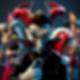 An artistic representation of iconic Disney villains showcasing their complexity