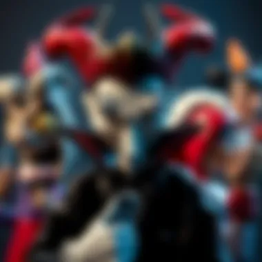 An artistic representation of iconic Disney villains showcasing their complexity