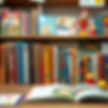 A World of Choices A diverse collection of children's books arranged neatly on a shelf, inviting exploration.