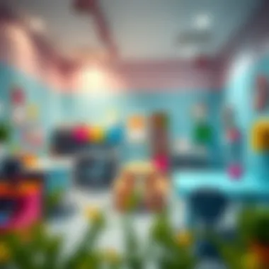 Doctor's Office Play Area A colorful play area featuring a doctor's office theme