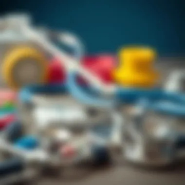 Medical Instruments for Kids Close-up of a stethoscope and medical instruments for kids