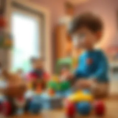 Parents selecting safe and engaging toys for their children.