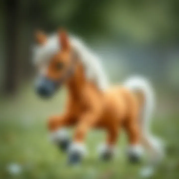 Educational Advantages of Small Ponies Detailed illustration showcasing the educational benefits of small ponies
