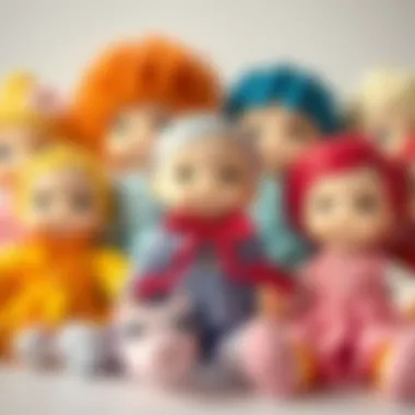 Diverse Selection of Colorful Baby Dolls Colorful baby dolls in various styles